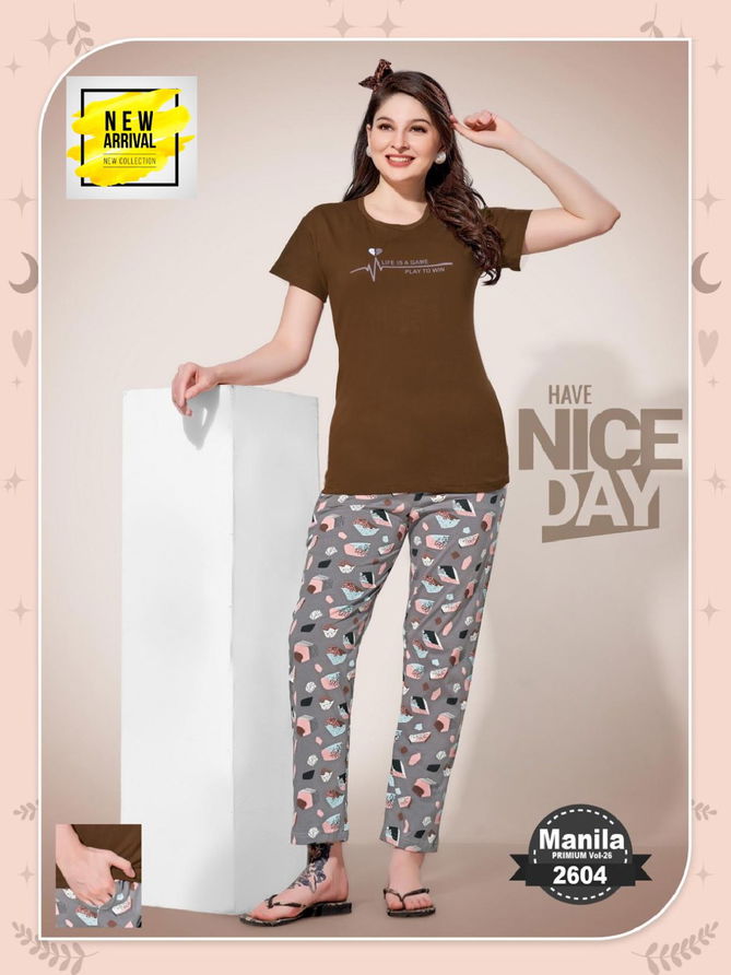 Vol Jc 2601 Summer Special Shinker Hosiery Cotton Night Suit Wholesalers In Surat
